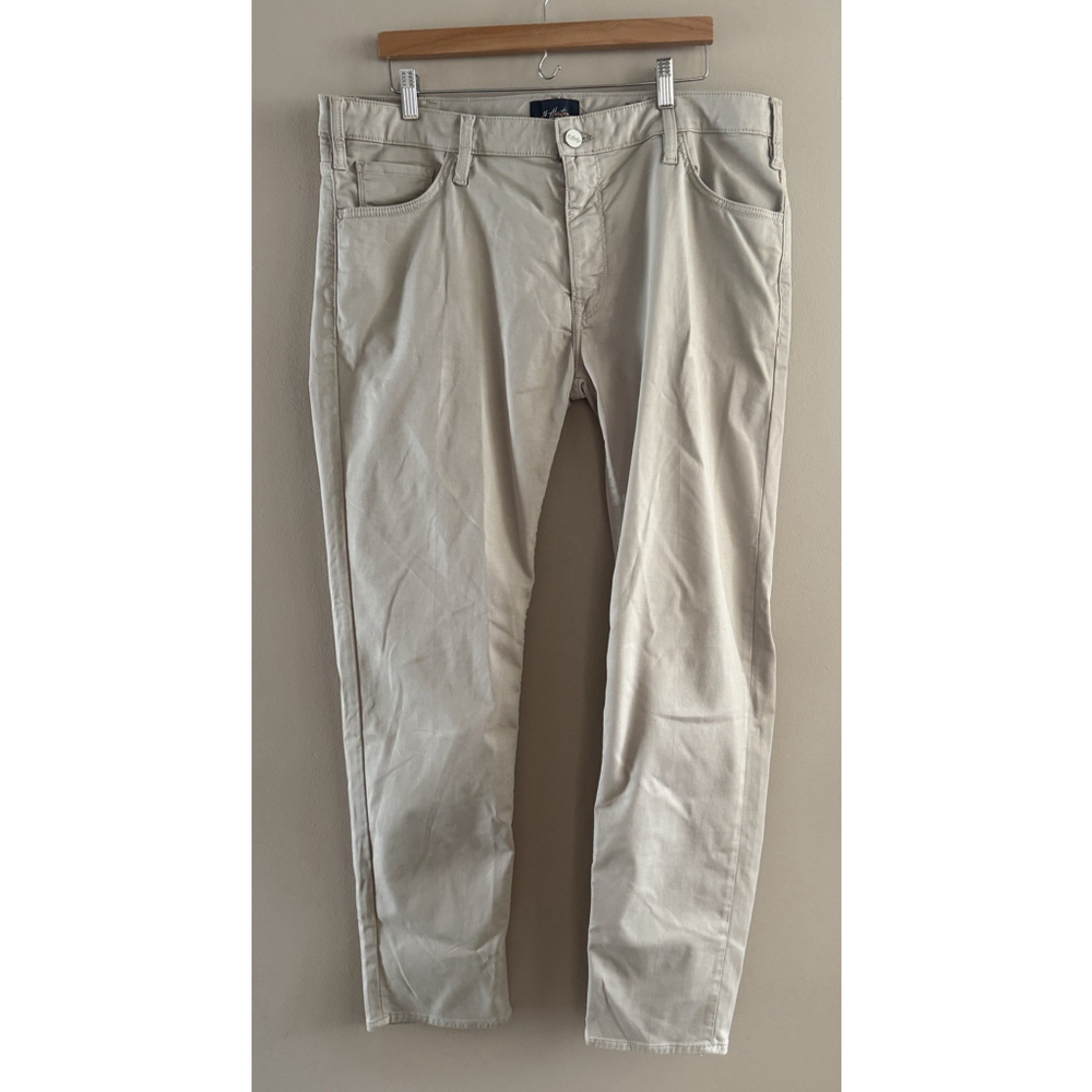 34 HERITAGE Courage‎ Mid-Rise Straight Jeans Size 40x34 Beige NWT Flawed Read